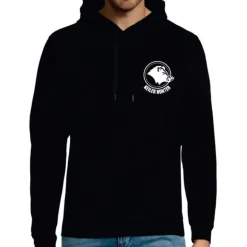 Sweat Keiler Hunter noir capuche coton logo 2