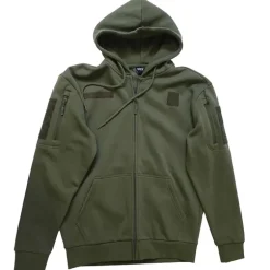 Sweat Militaire Spider Homme - Vert - Manches Longues - Capuche - DCA France