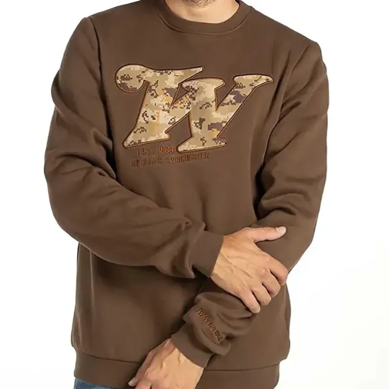 Sweat-Shirt Homme Redstone Crew Neck Marron - Winchester®