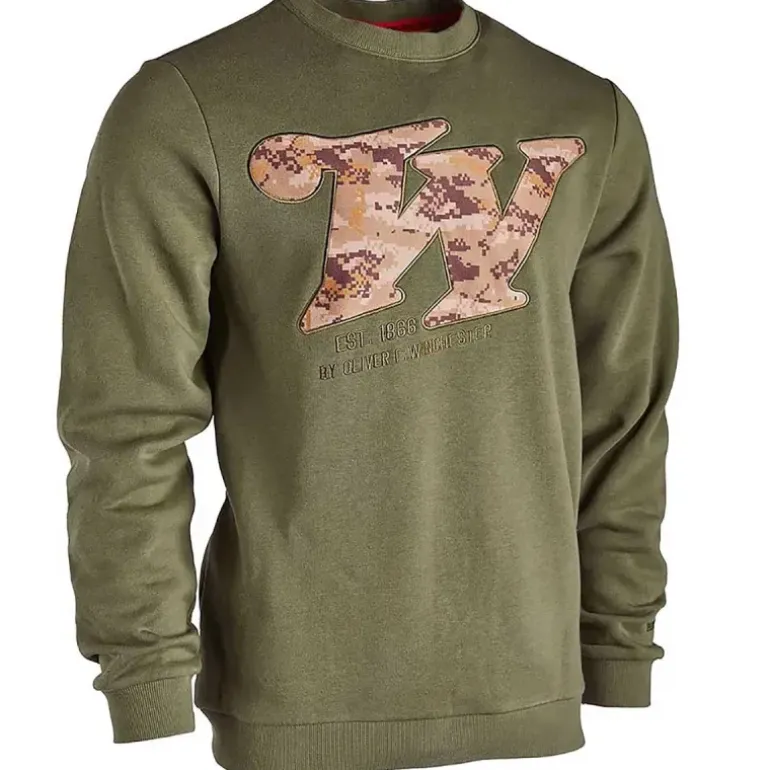 Sweat-Shirt Homme Redstone Crew Neck Kaki - Winchester®