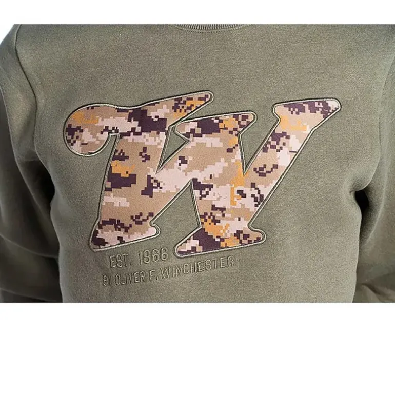 Sweat-Shirt Homme Redstone Crew Neck Kaki - Winchester®