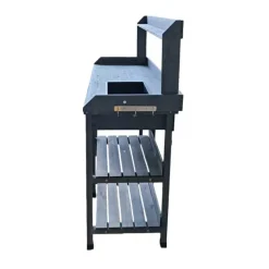 Table de rempotage en bois avec bac plastique - 114x46x120cm