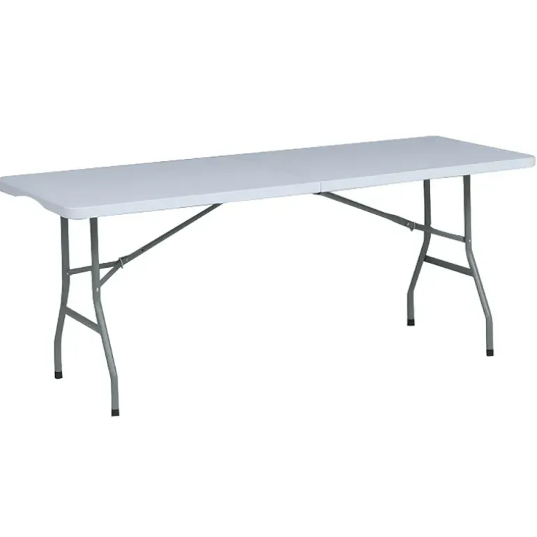 Table pliante en résine 10 couverts 180x70x74cm pieds métal