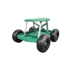 Tabouret de jardin à roulettes 49,5x43x30,5cm - Charge max 200kg