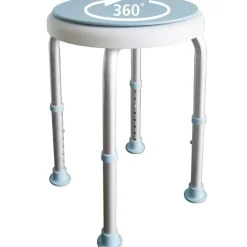 Tabouret pivotant moderne siège d'appoint rotatif compact