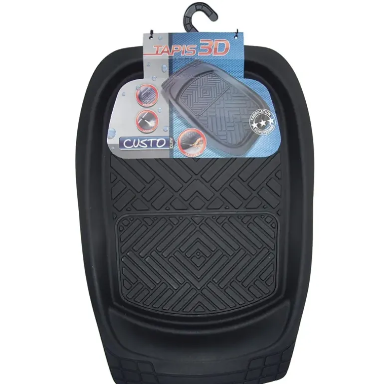 Tapis de Sol Voiture Avant - Curves PVC Découpable 46x72 cm