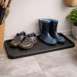 Tapis flexible polyvalent 60x40cm noir chaussures maison voiture
