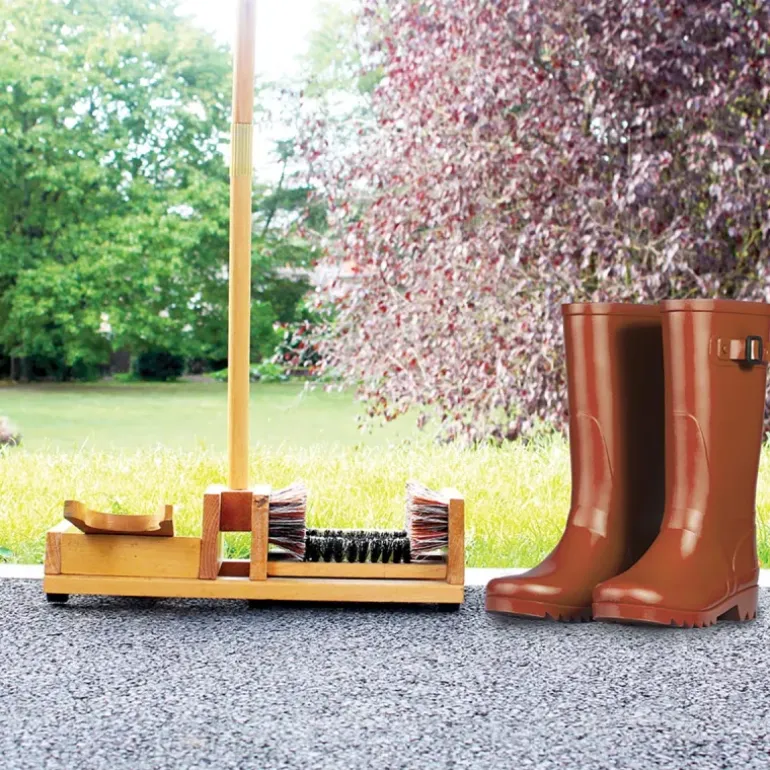 Tire-Bottes avec Brosses de Nettoyage Polypropylène - Hauteur 90 cm