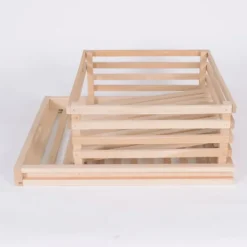Tiroir de réserve à pomme de terre pour garde manger en bois