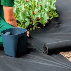 Tissu anti-mauvaises herbes 1,5m x 10m toile de paillage jardin