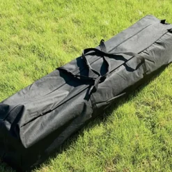 Tonnelle pliante 3x3 m en acier vert avec parois latérales