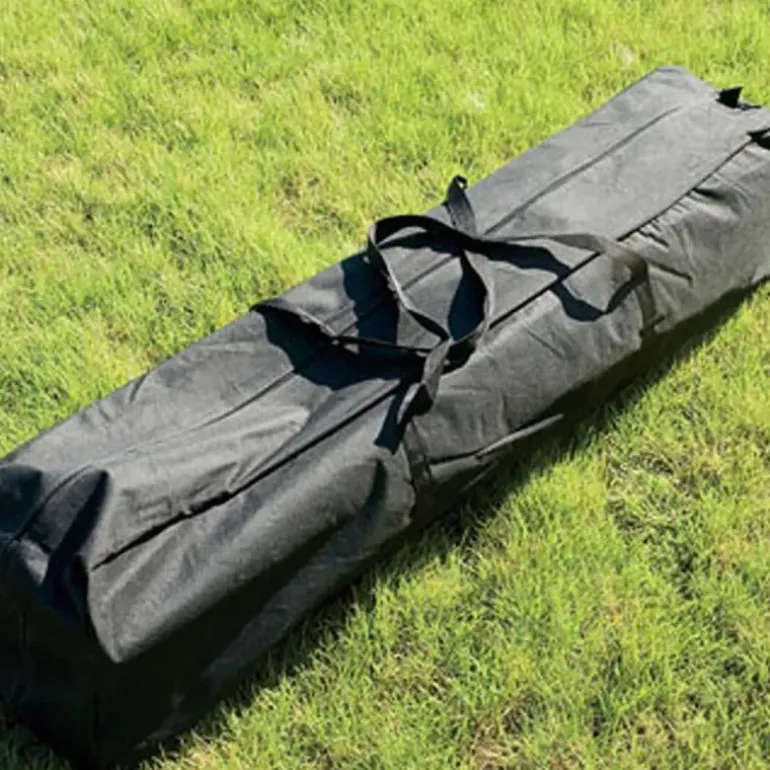 Tonnelle pliante 3x3 m en acier vert avec parois latérales