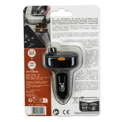 Transmetteur FM Bluetooth Auto USB Appels Musique Smartphone
