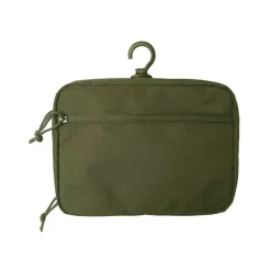 Trousse de toilette verte en polyester déperlant avec miroir amovible - DCA France