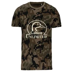 T-shirt camo Woodland 100% coton 145g coupe droite