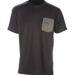 T-Shirt de travail Brooklyn coton bicolore noir / gris M à 4XL