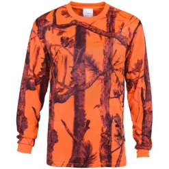 T-shirt Ghost Camo Manches Longues 100% Polyester Col Rond