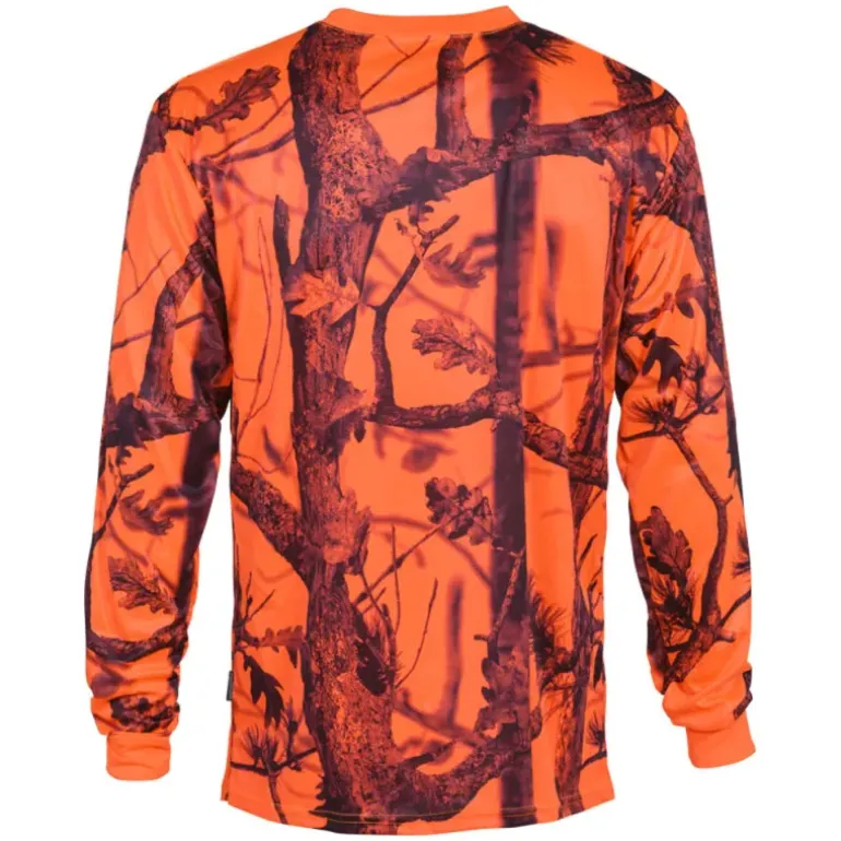 T-shirt Ghost Camo Manches Longues 100% Polyester Col Rond
