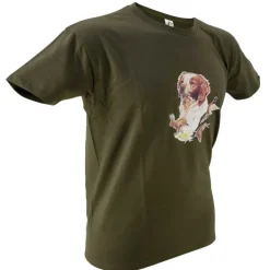T-shirt kaki épagneul Bartavel®