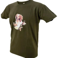 T-shirt kaki épagneul Bartavel®