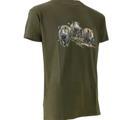 T-shirt kaki sangliers Bartavel®