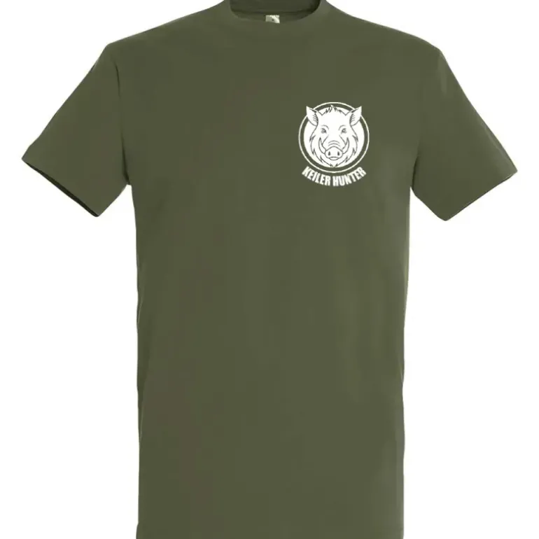 T-Shirt Keiler Hunter kaki 100% coton manches courtes logo 3