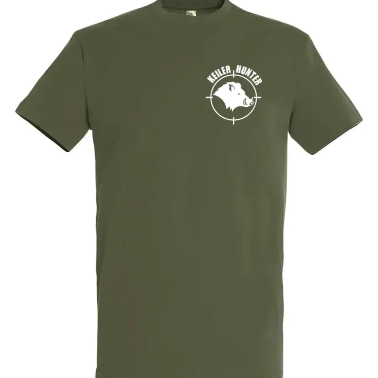 T-Shirt Keiler Hunter kaki 100% coton manches courtes logo 1