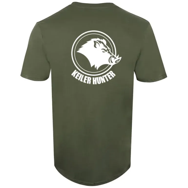 T-Shirt Keiler Hunter kaki 100% coton manches courtes logo 2