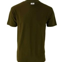 T-shirt manches courtes coupe droite 100% coton kaki S à 3XL