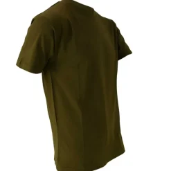 T-shirt manches courtes coupe droite 100% coton kaki S à 3XL