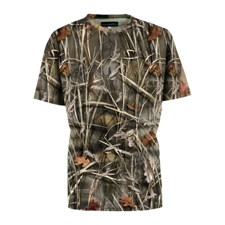 T-shirt manches courtes Ghost Camo roseaux Wet polyester alvéolé