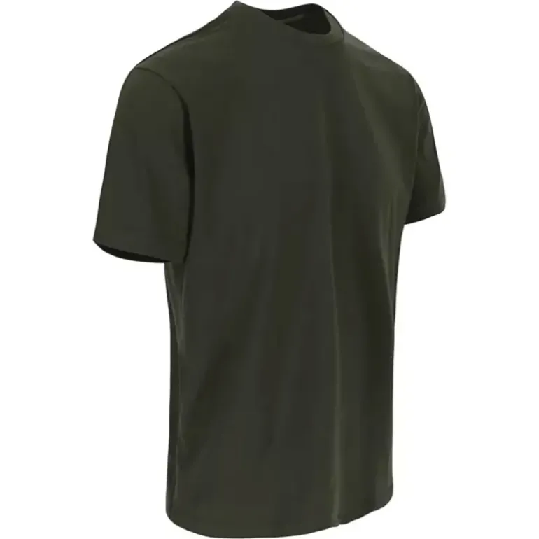T-shirt manches courtes Herock® Homme - Col rond - Kaki - 100% coton 190 g/m²
