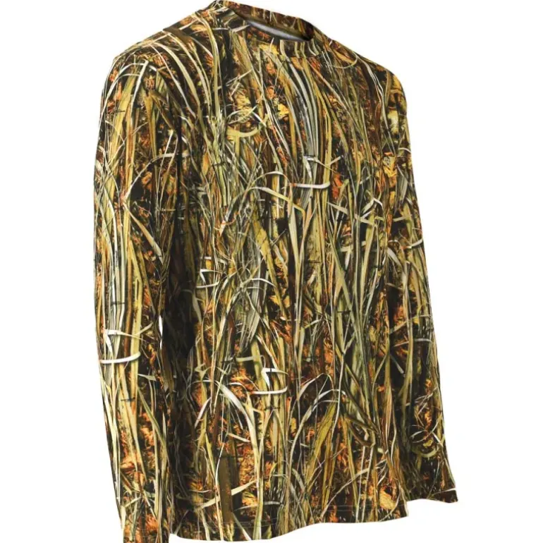 T-shirt manches longues Ghost Camo roseaux Wet polyester alvéolé