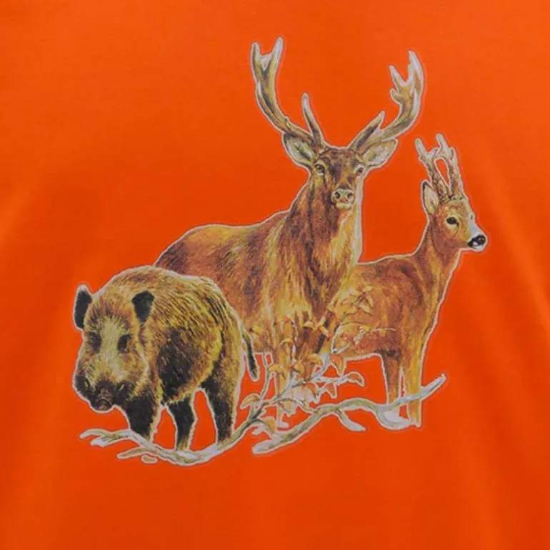 T-shirt orange grands animaux Bartavel®