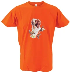 T-shirt orange épagneul Bartavel®