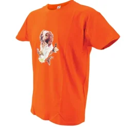 T-shirt orange épagneul Bartavel®