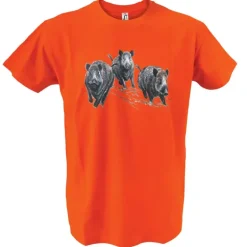 T-shirt orange sangliers Bartavel®