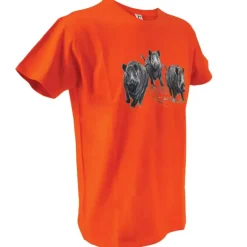 T-shirt orange sangliers Bartavel®