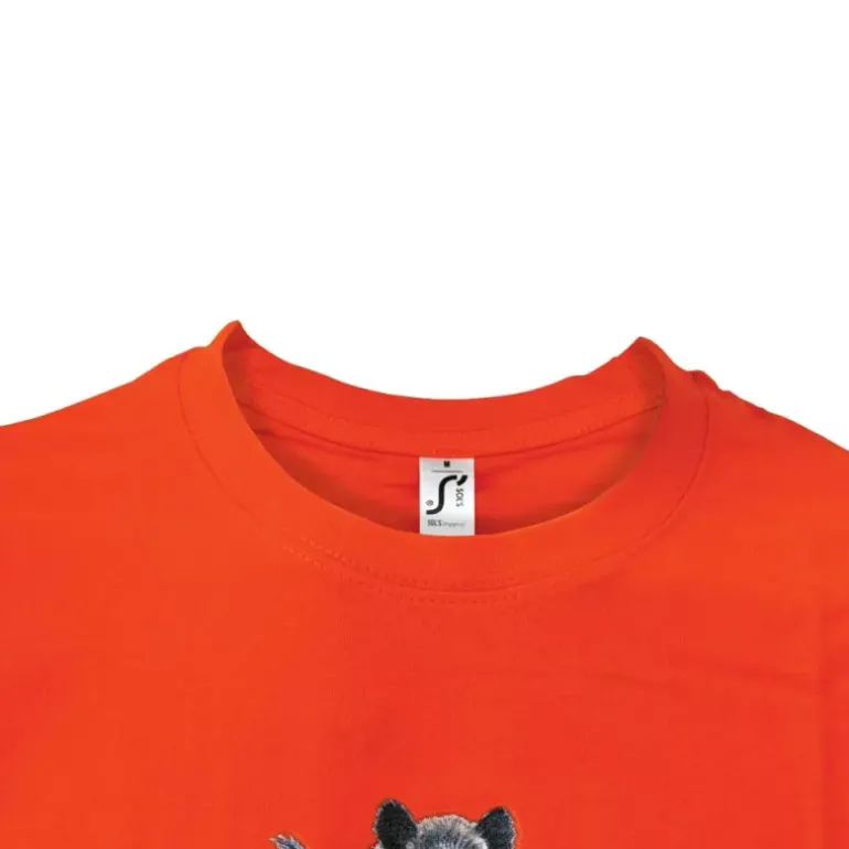 T-shirt orange sangliers Bartavel®