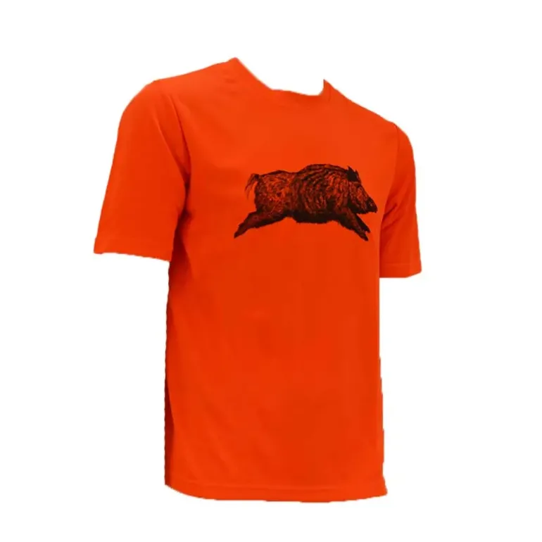 T-Shirt sanglier orange