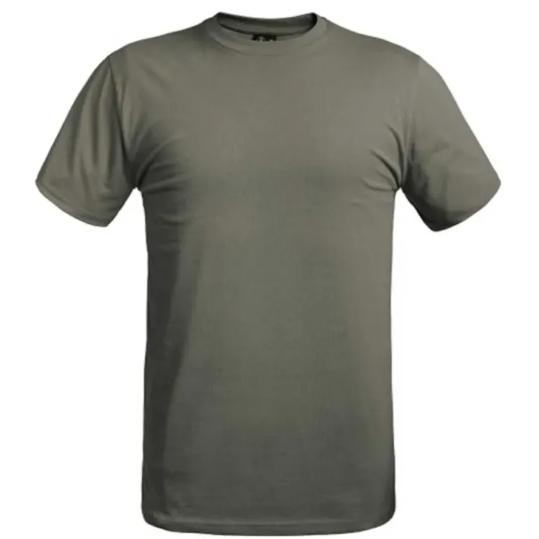 T-shirt Strong Manche Courte 100% Coton Kaki Tailles M à 3XL