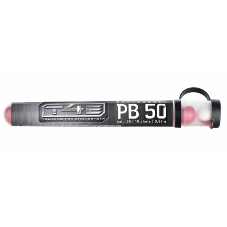 Tube 10 billes poivre rouge OC cal.50