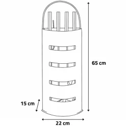 Valet de cheminée métal noir 5 pièces Outils feu bois 65 cm