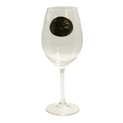 Verres à vin 360 ml décor étain relief de gibiers 6 pièces
