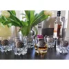 Verres à Whisky 30 cl décor étain relief de gibiers Lot de 6
