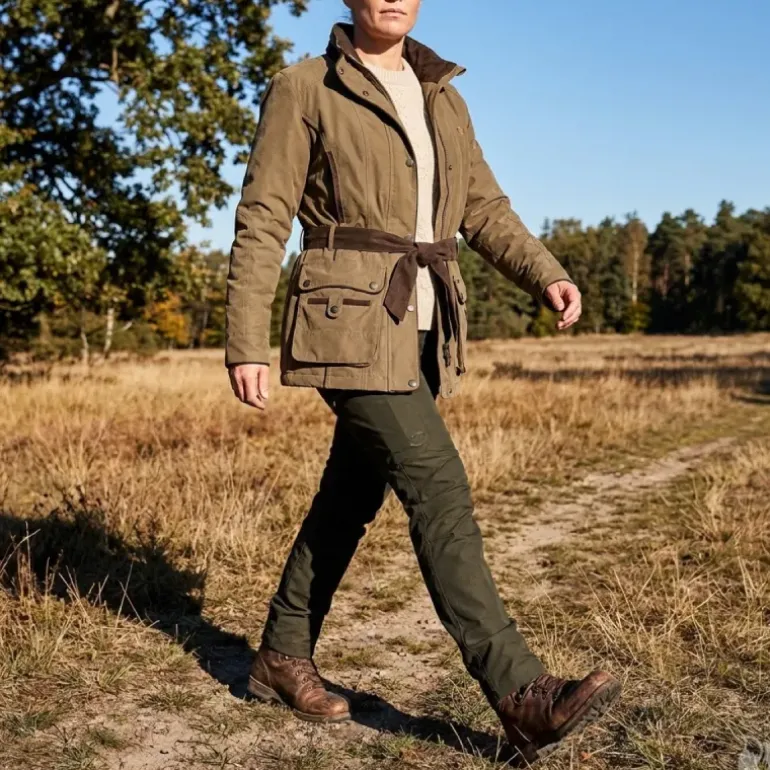 Veste chasse Cevrus femme 2 poches imperméable polyester XS à 2XL