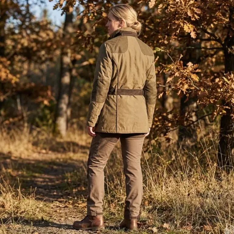 Veste chasse Cevrus femme 2 poches imperméable polyester XS à 2XL