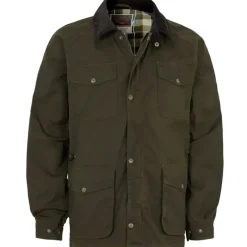 Veste cirée 1919 isolation thermique coton ciré vert kaki S à 3XL