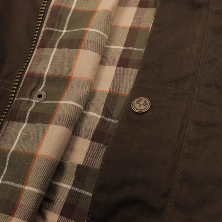 Veste cirée 1919 isolation thermique coton ciré vert kaki S à 3XL