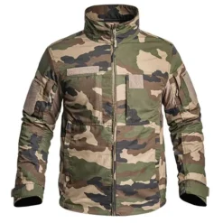 Veste courte Fighter 8 poches zip Ripstop Camo XS à 3XL